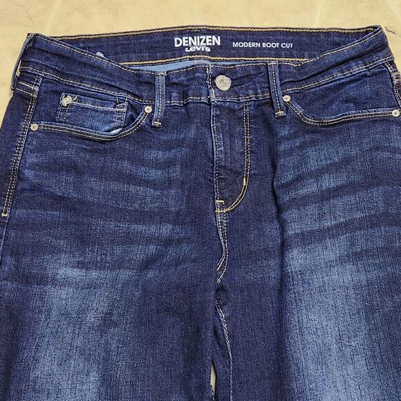🔹️Levi's Denizen Dark Blue Wash Modern Bootcut Jeans Size 8/29 - Picture 6 of 12